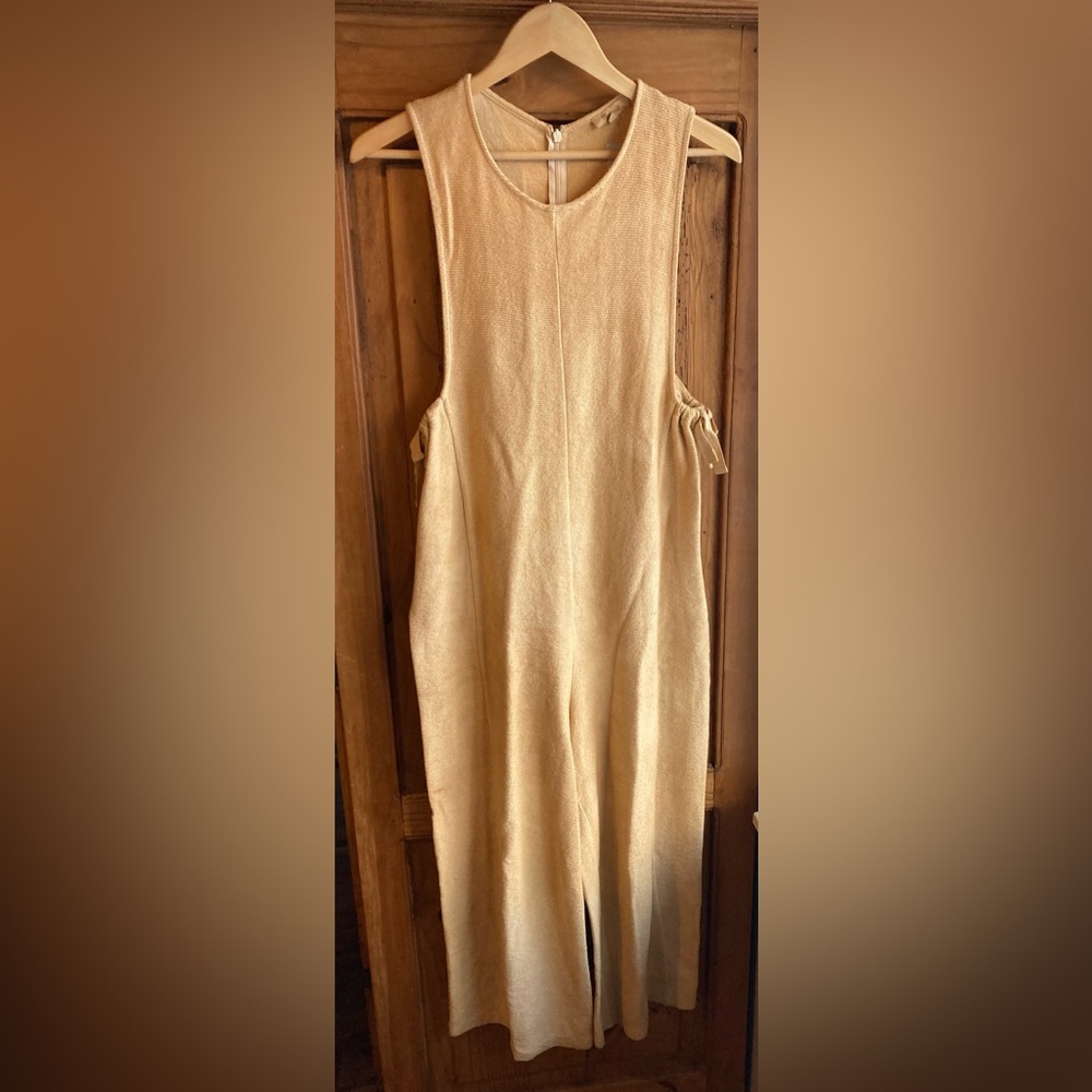 Botanical hand dyed Madewell Texture and Thread jumpsuit 100%cotton